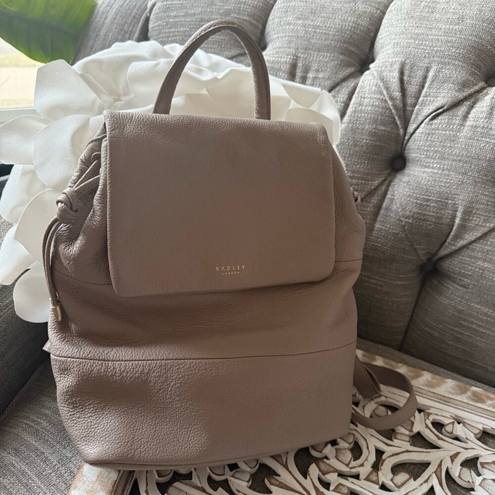 Radley London Pebbled Leather Backpack Purse Bag NEW $298